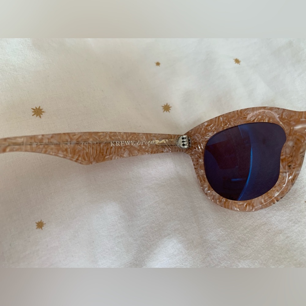 KREWE - Julia Cat-Eyed Sunglasses - Pink Marbled - Picture 9 of 11